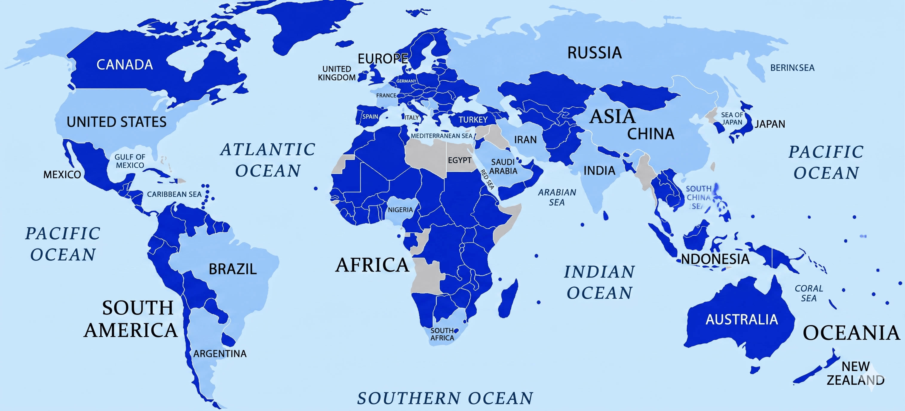 World chemical weapons distribution map