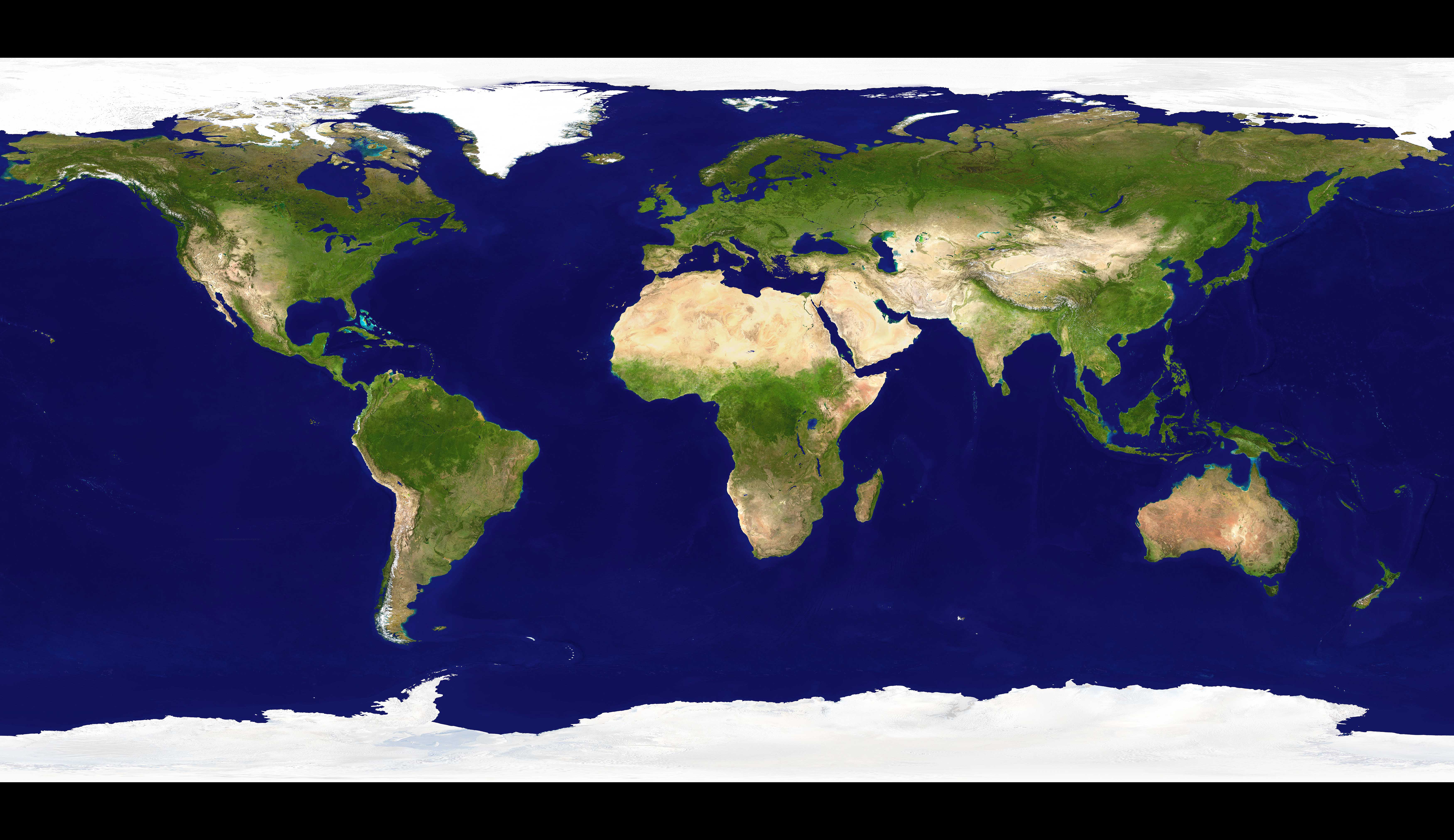 World earth satellite map