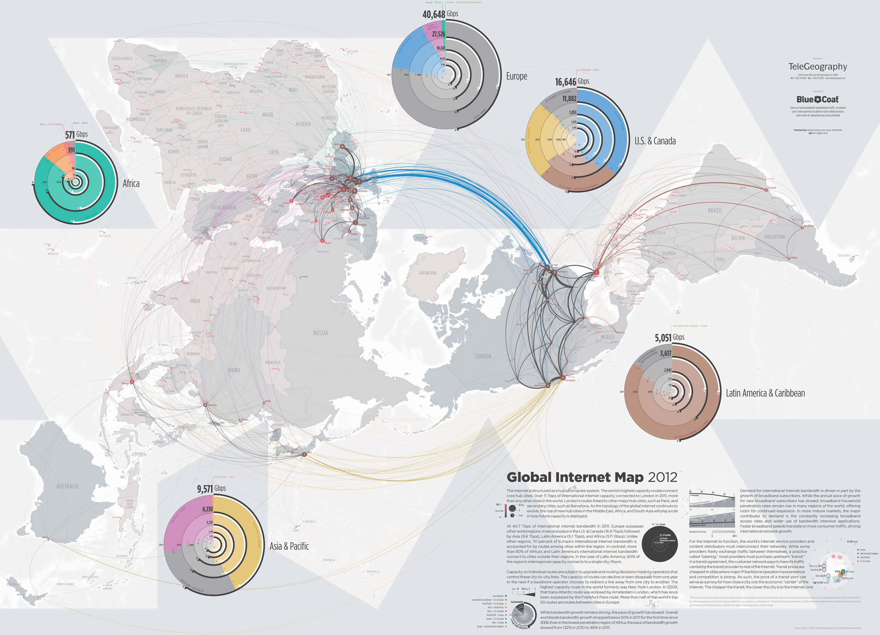World internet users map