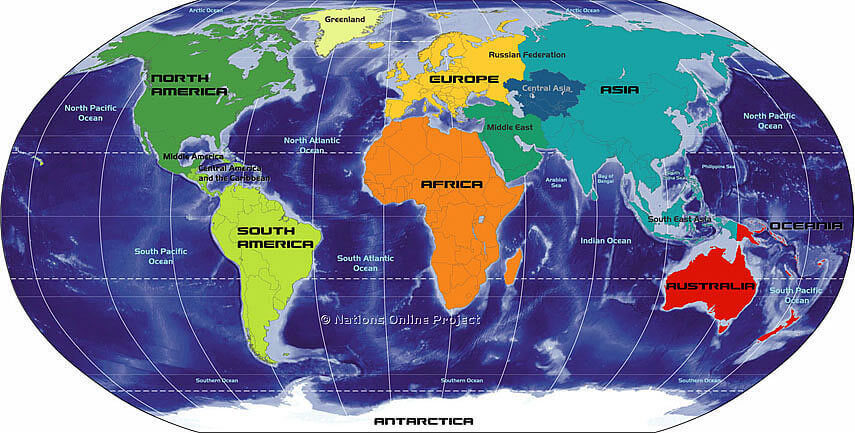 Large World map