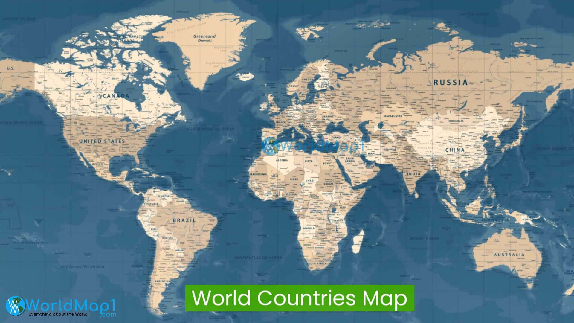 World Countries map