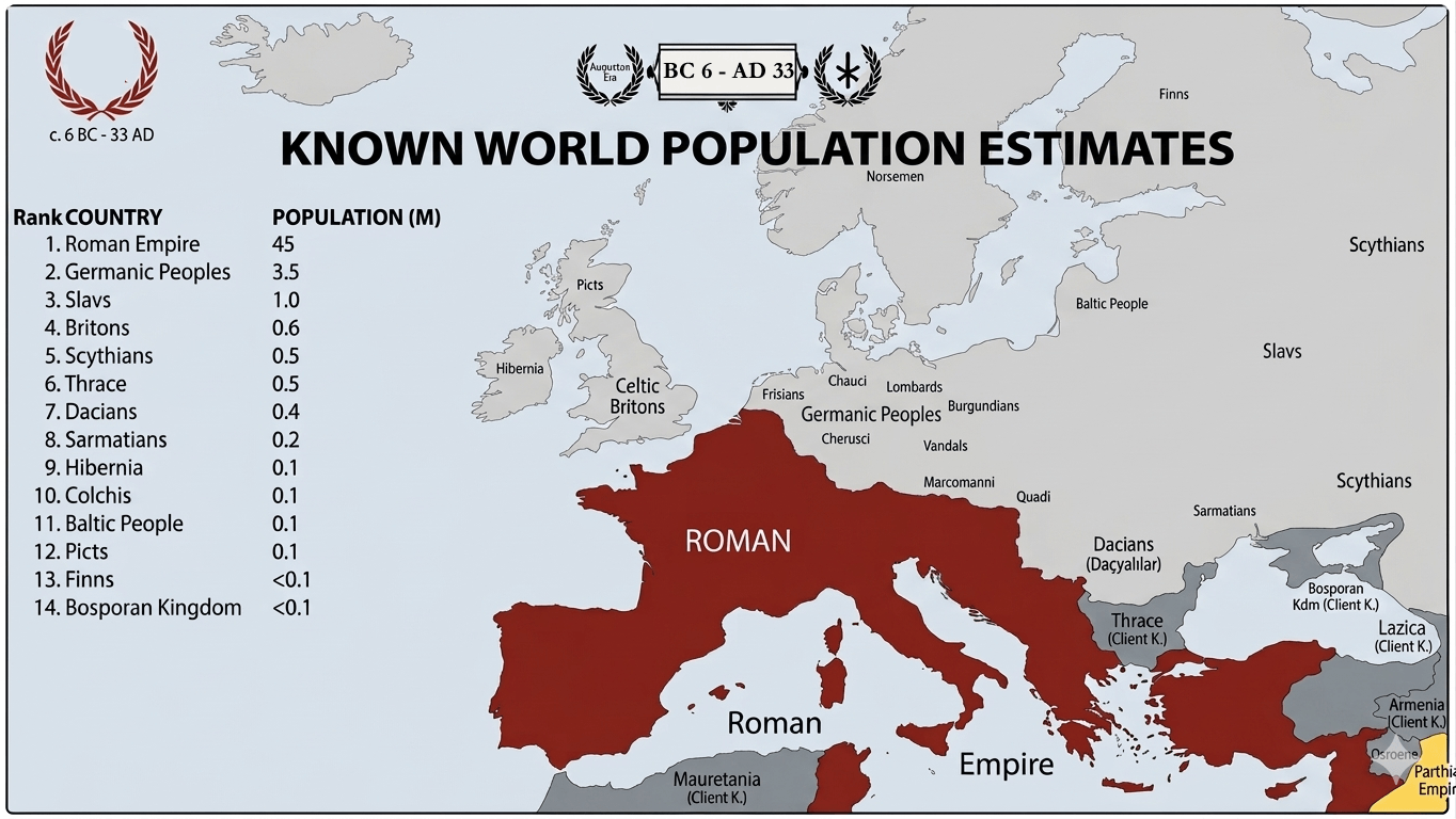 World population BC 6 AD 33
