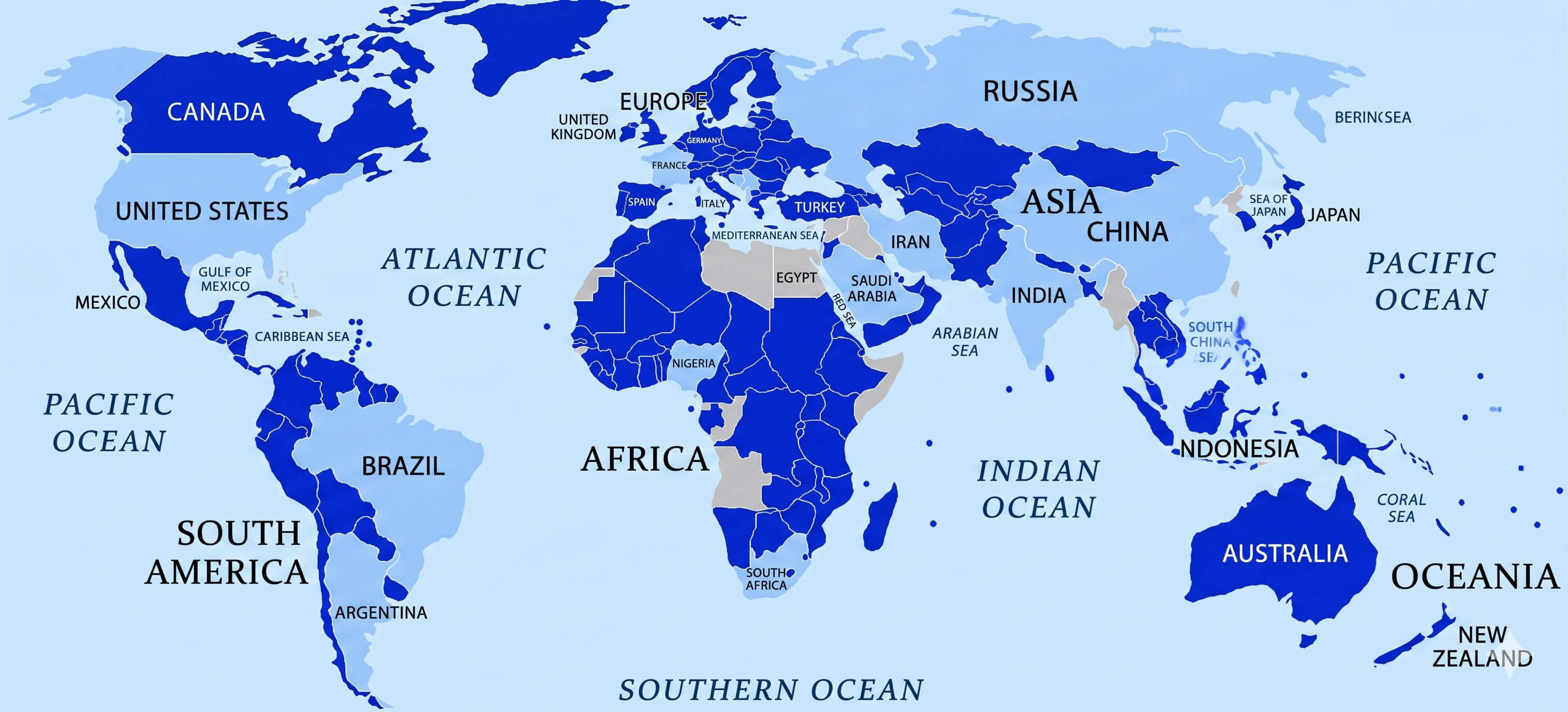 World chemical weapons distribution map