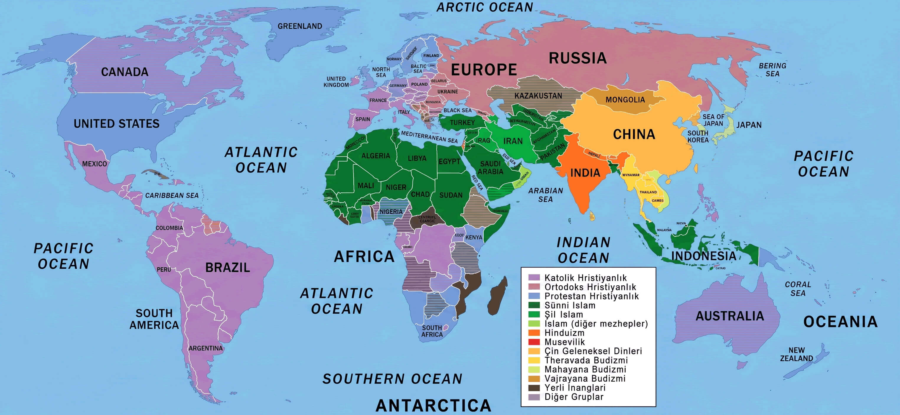 World faith map
