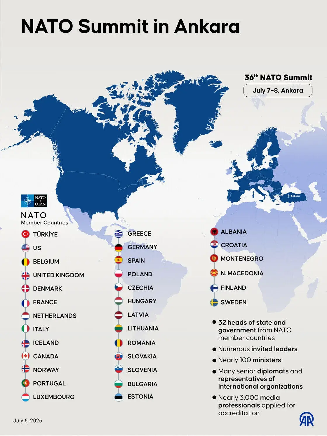 NATO summit in Ankara map in 2026
