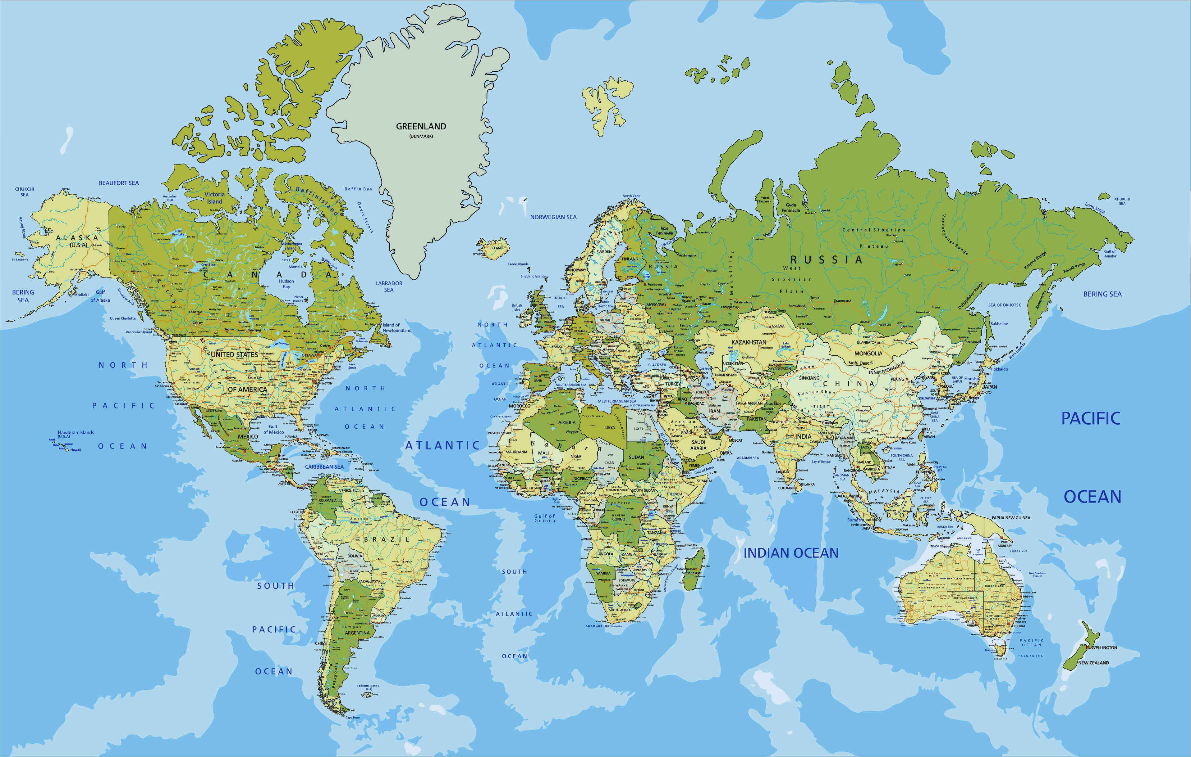 World map political