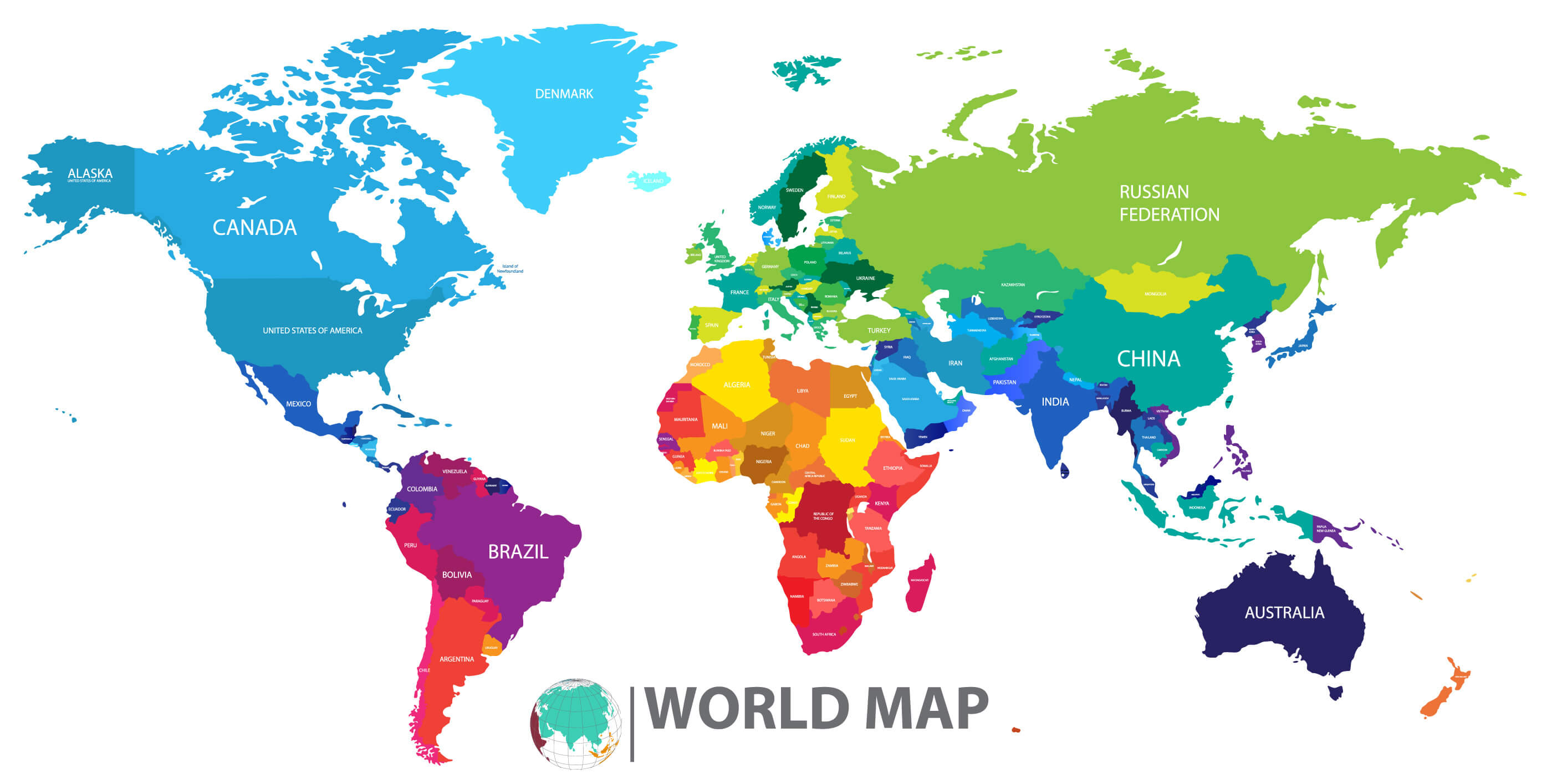World county political map