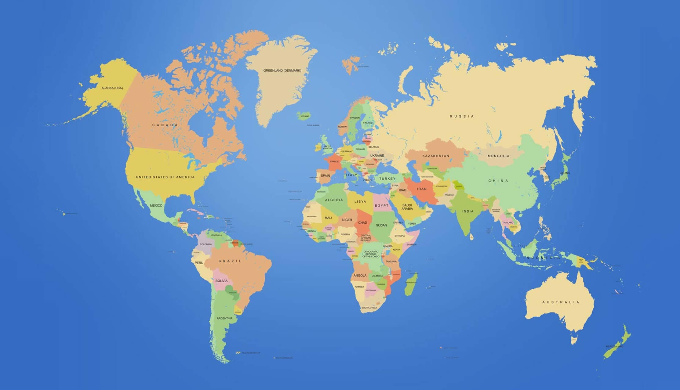 World politics map