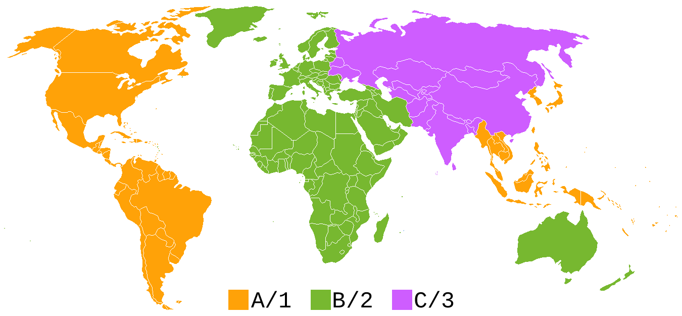 Americas Euroafrica Asia map