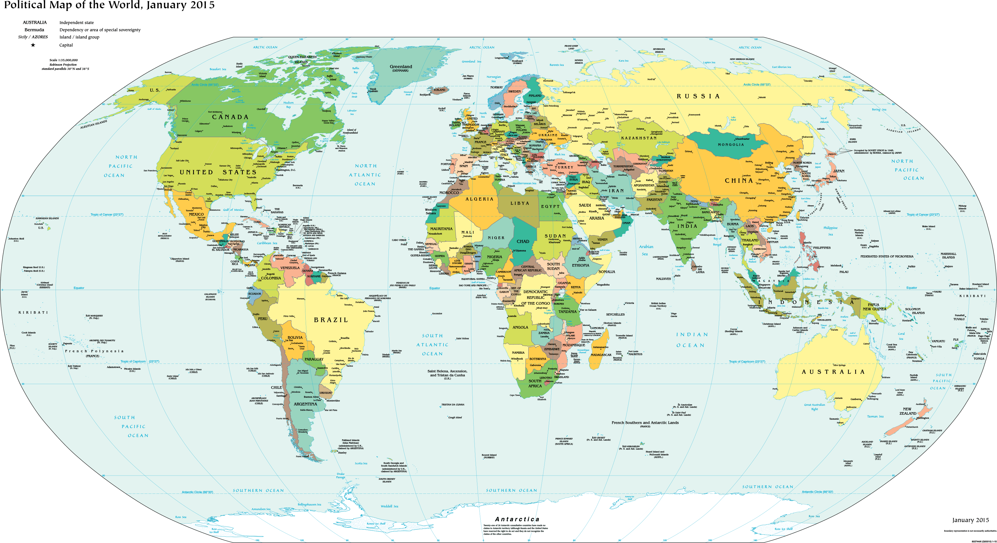 Political map of the World