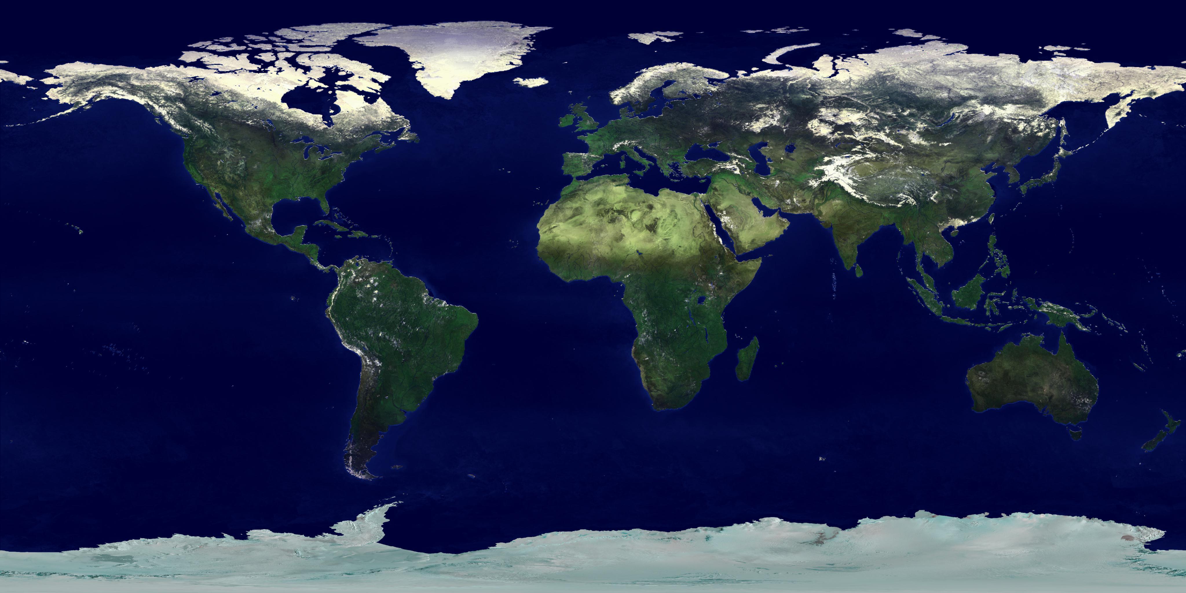 World pathfinder Satellite map