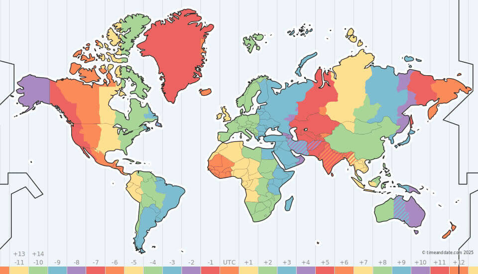 UK time zone map
