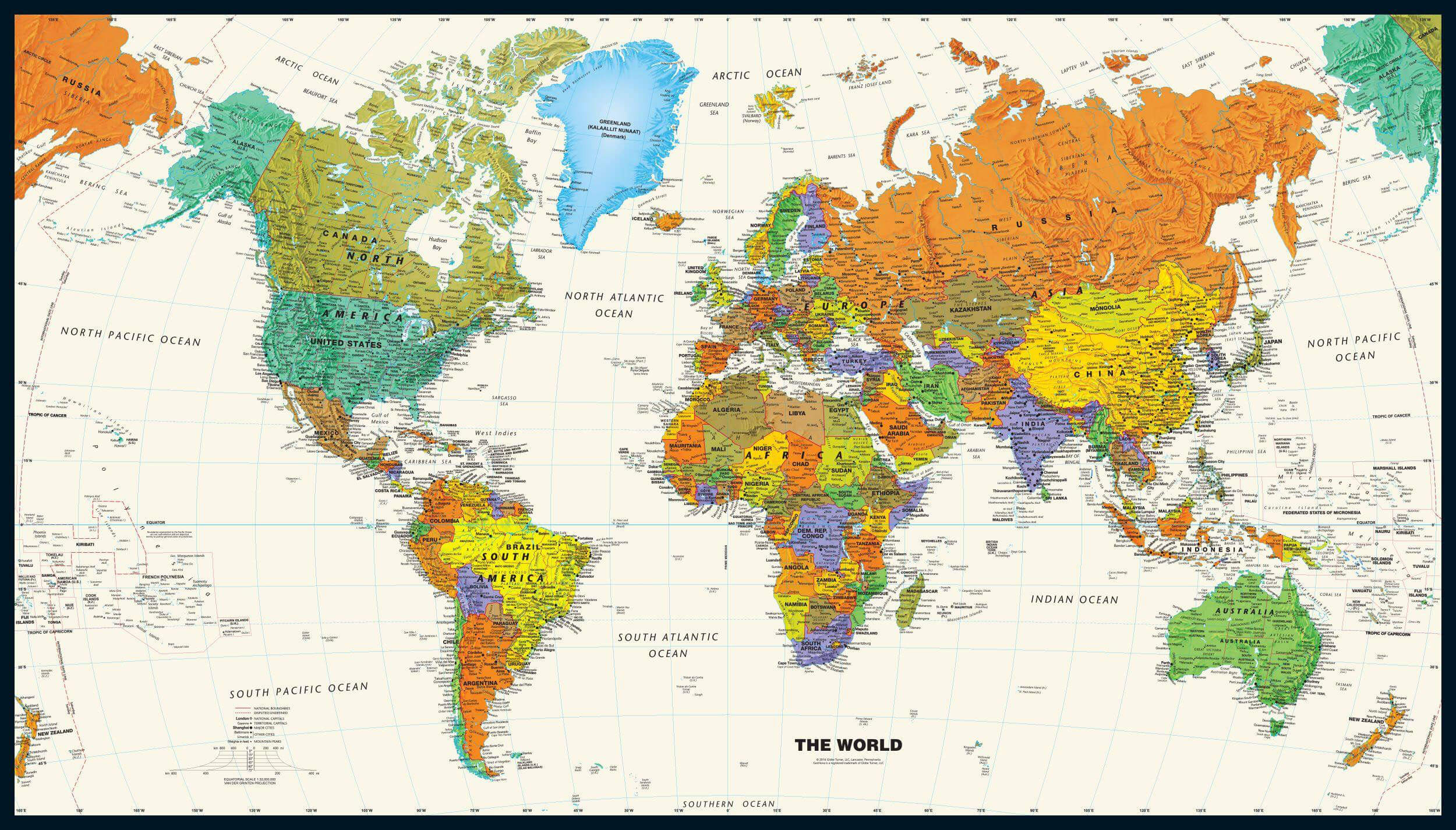 Free World wallpaper map