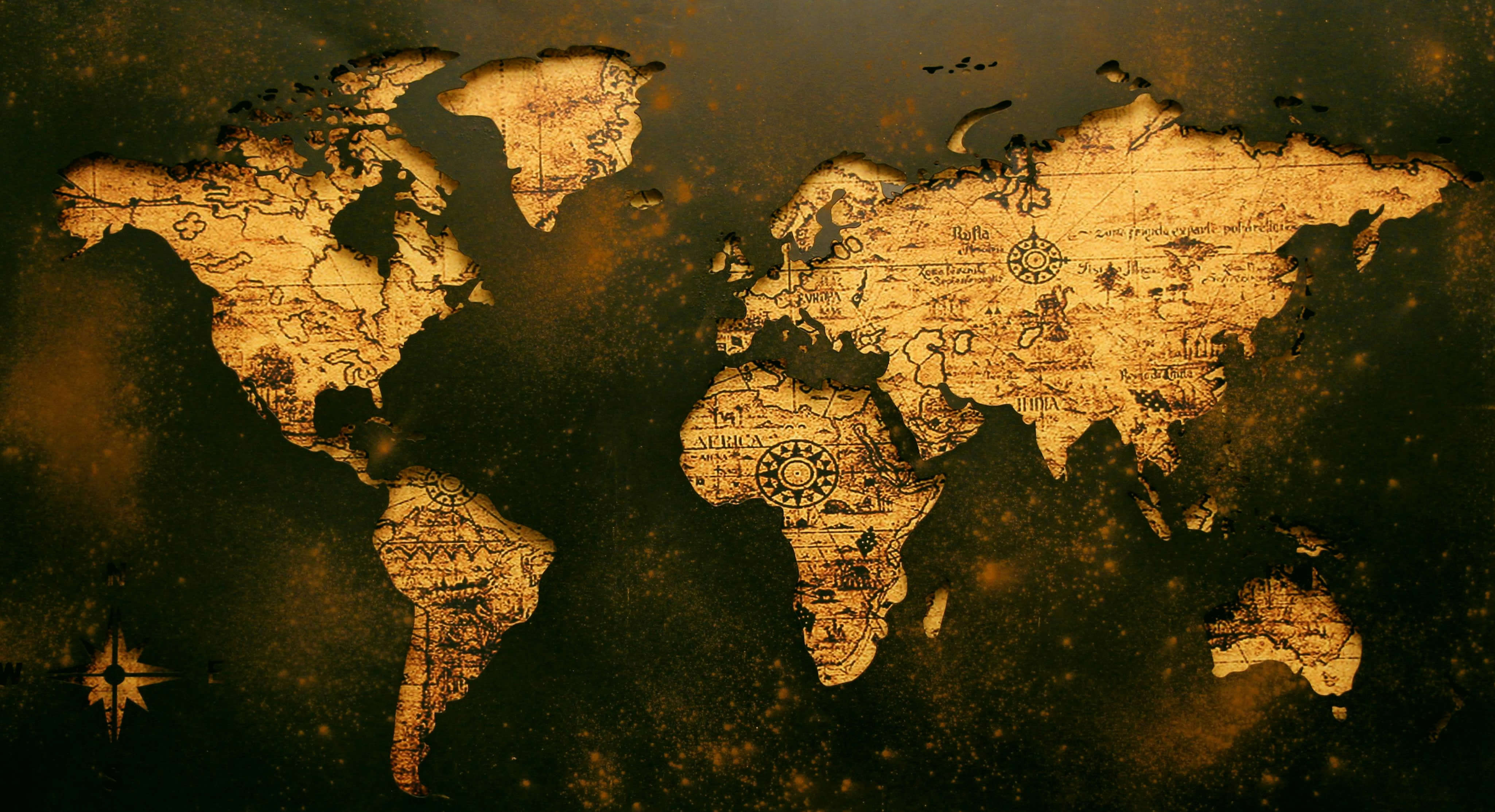 Wallpaper map of the World