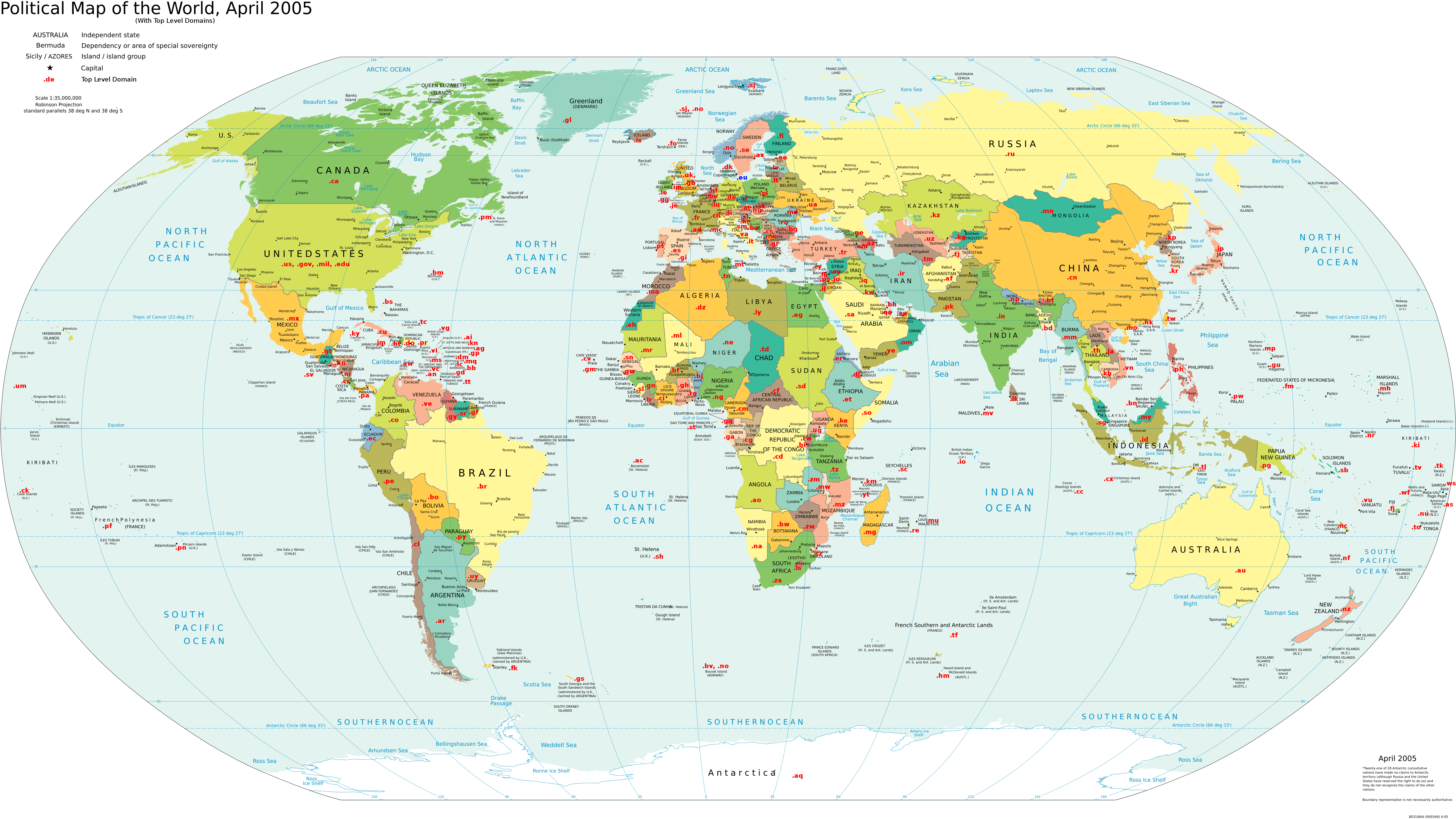 World Domain Extensions Map