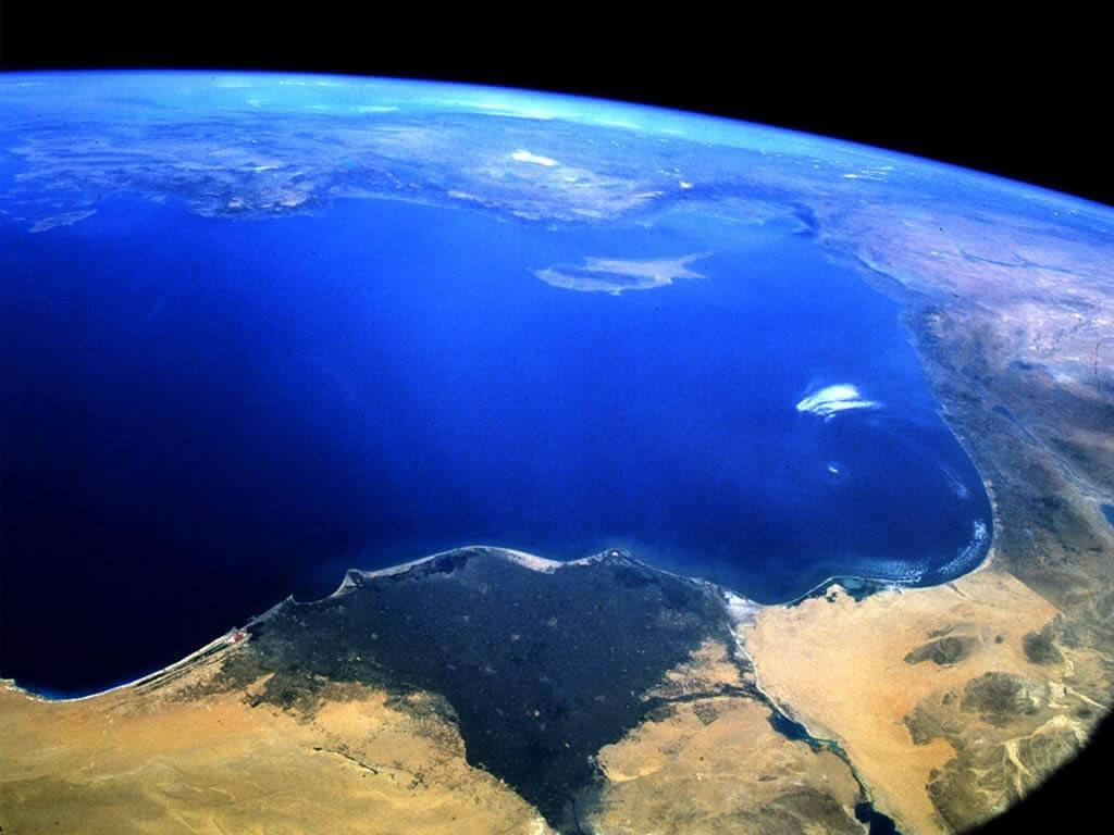 World from space egypte cyprus