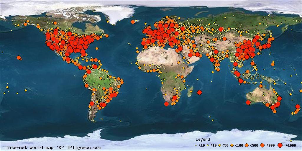 World Internet Map