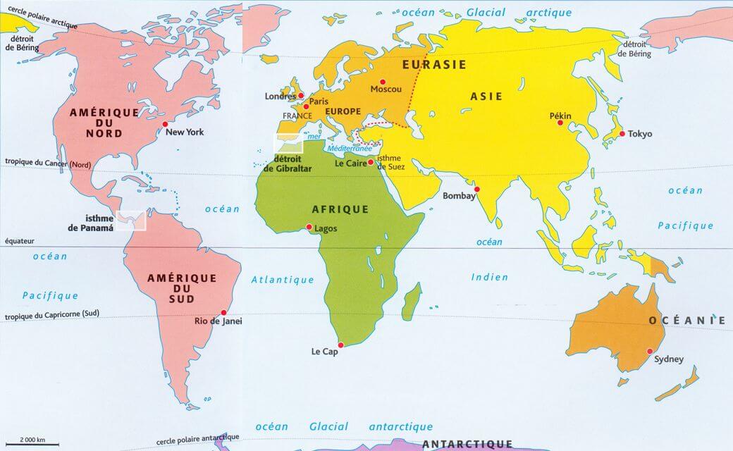 World Map Continents