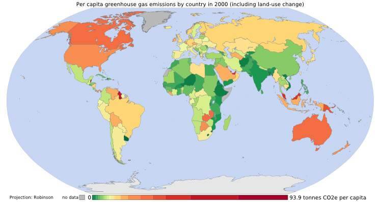 World Per Capita Income Map