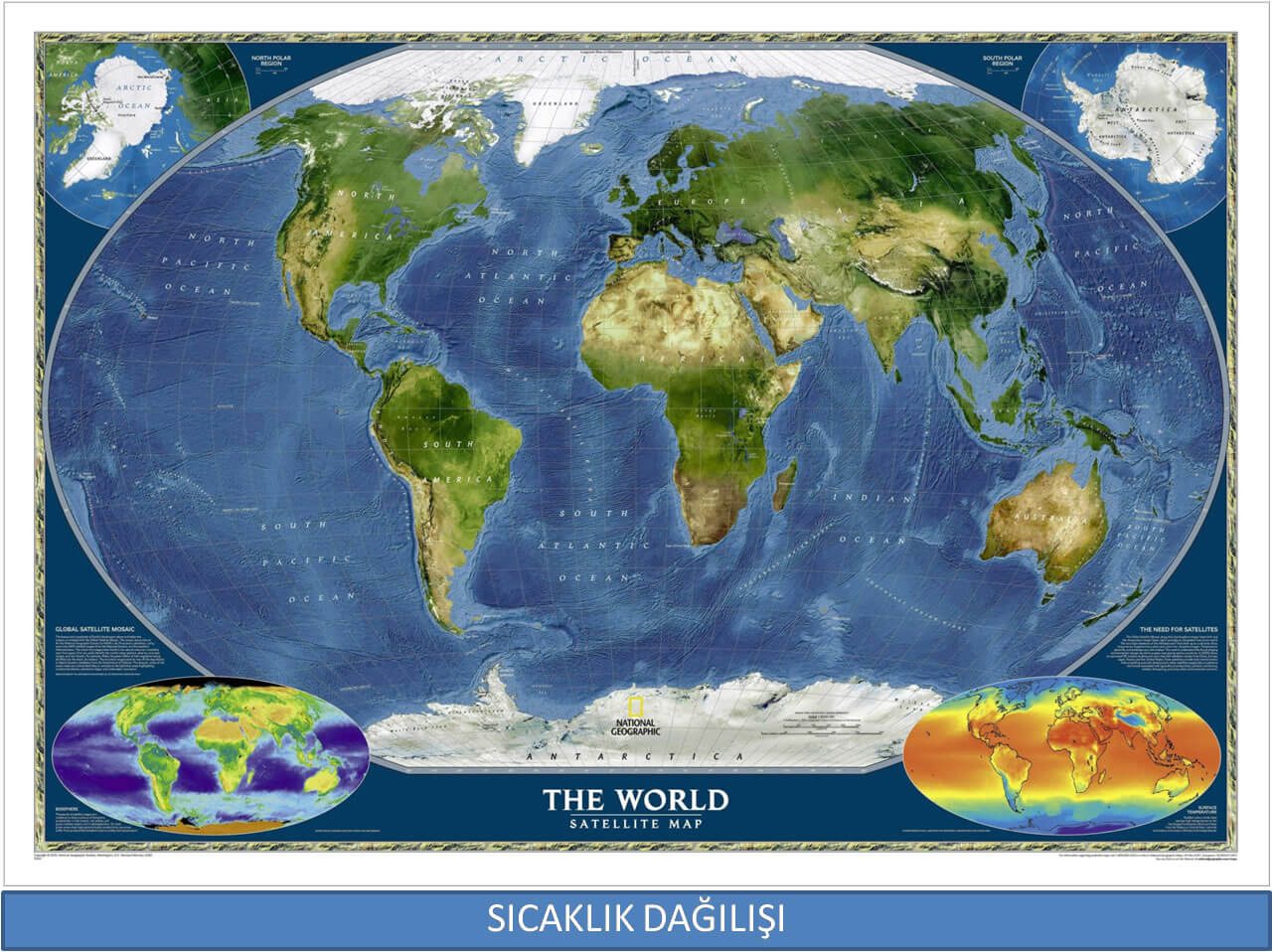 World temperature distribution Map