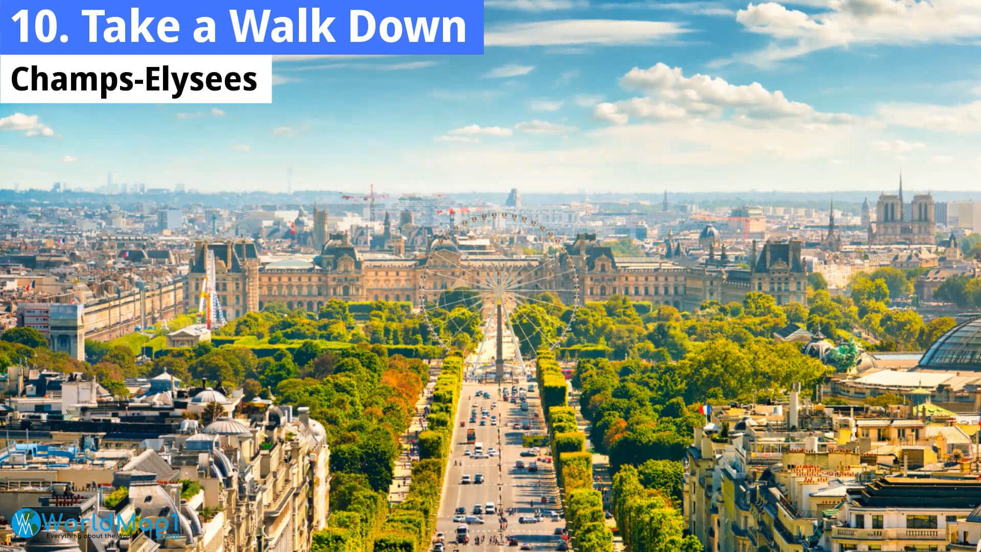 Champs-Elysees in Paris