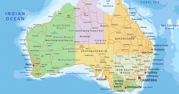 Australia Detailed Political Map