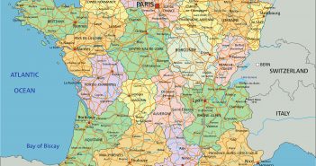 France Map France Political Map with Cities and Regions