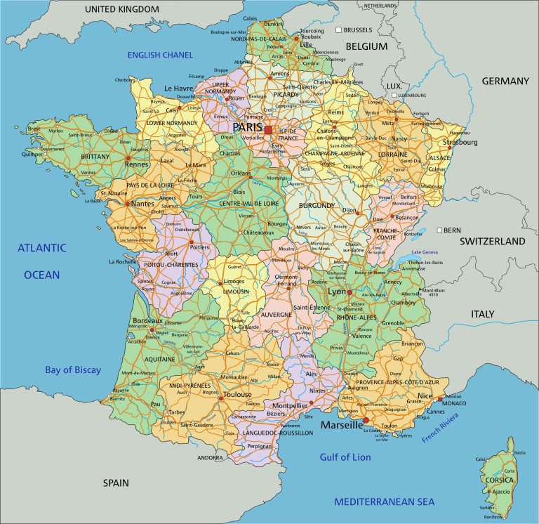 France political map