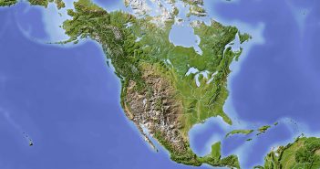 North America Physical Map