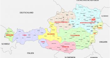 Austria Map Administrative map of Austria