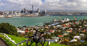 New Zealand Auckland City from Mount Victoria, Devonport, New Zealand