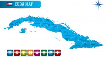 Cuba Map with Navigation