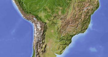 South America Satellite Map