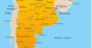 Argentina Map Color Map of Argentina