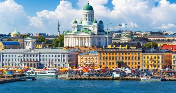 Finland Town Pier in Helsinki, Finland