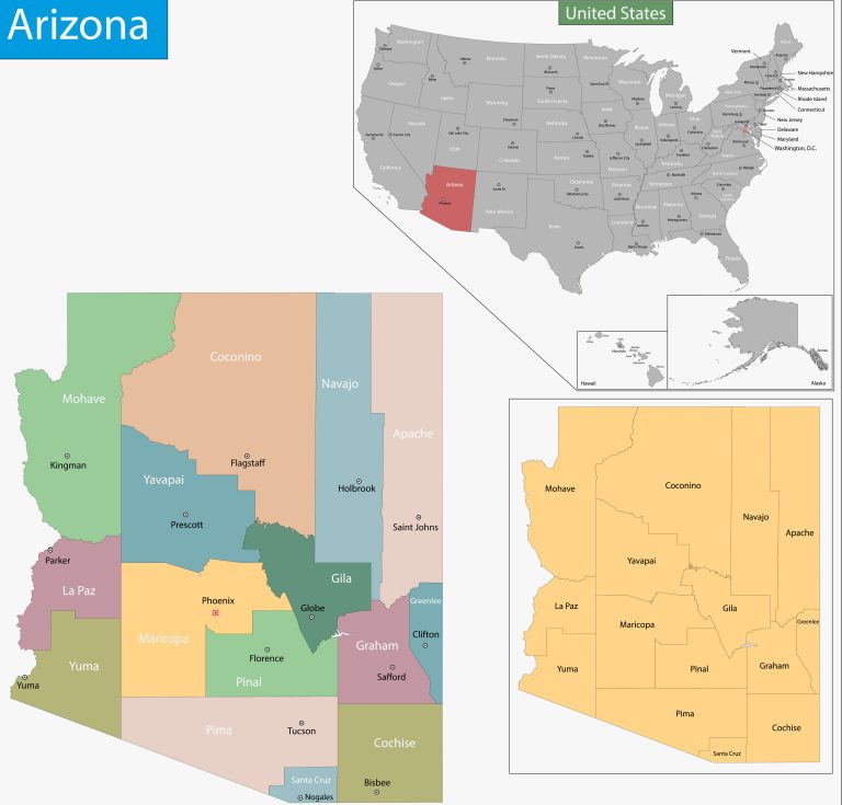 Arizona location map