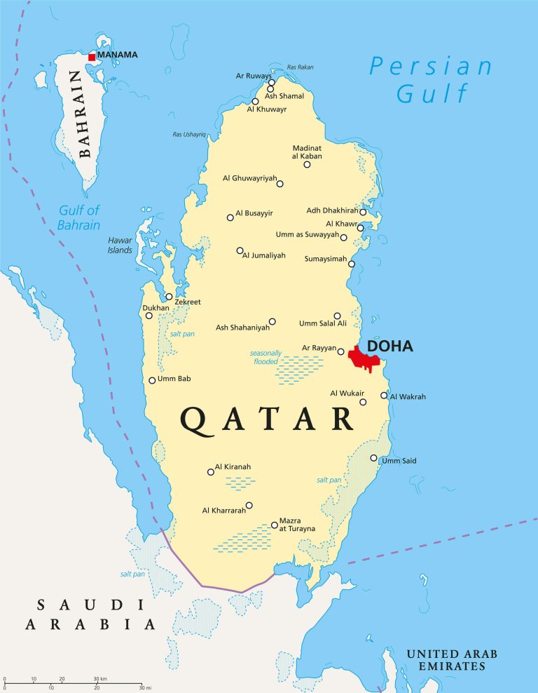 Qatar map