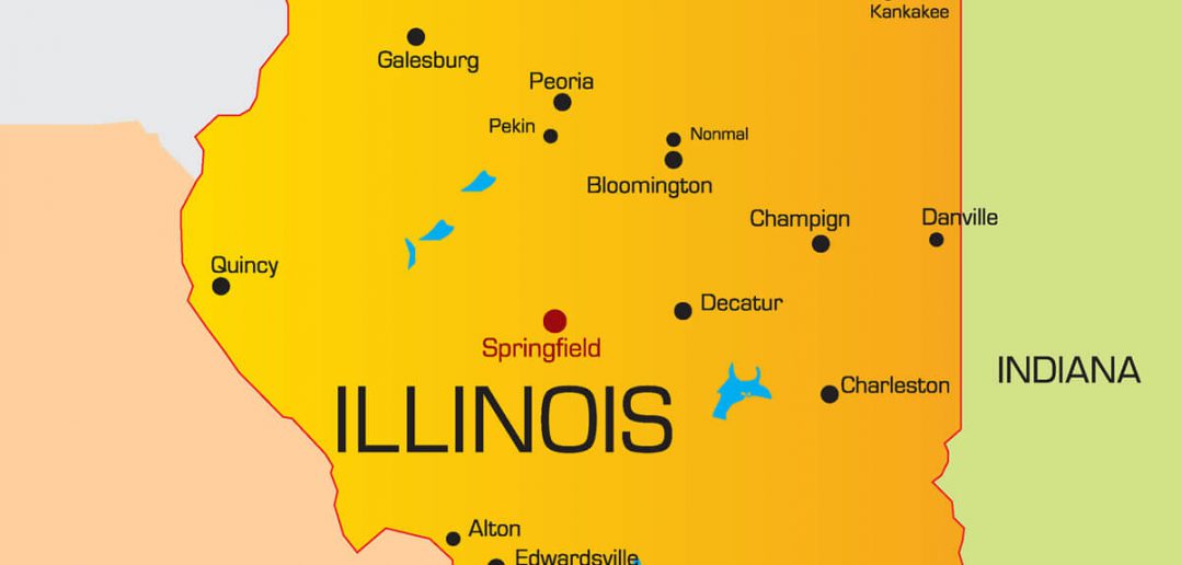 Illinois Map Guide of the World