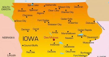 Color Map of Iowa
