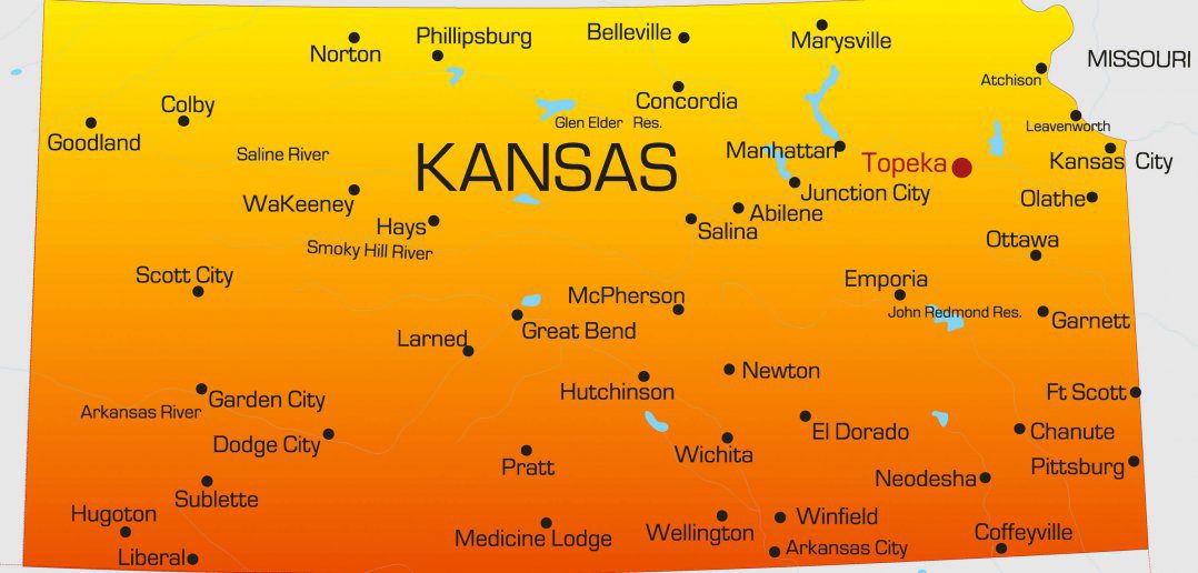 Color Map of Kansas