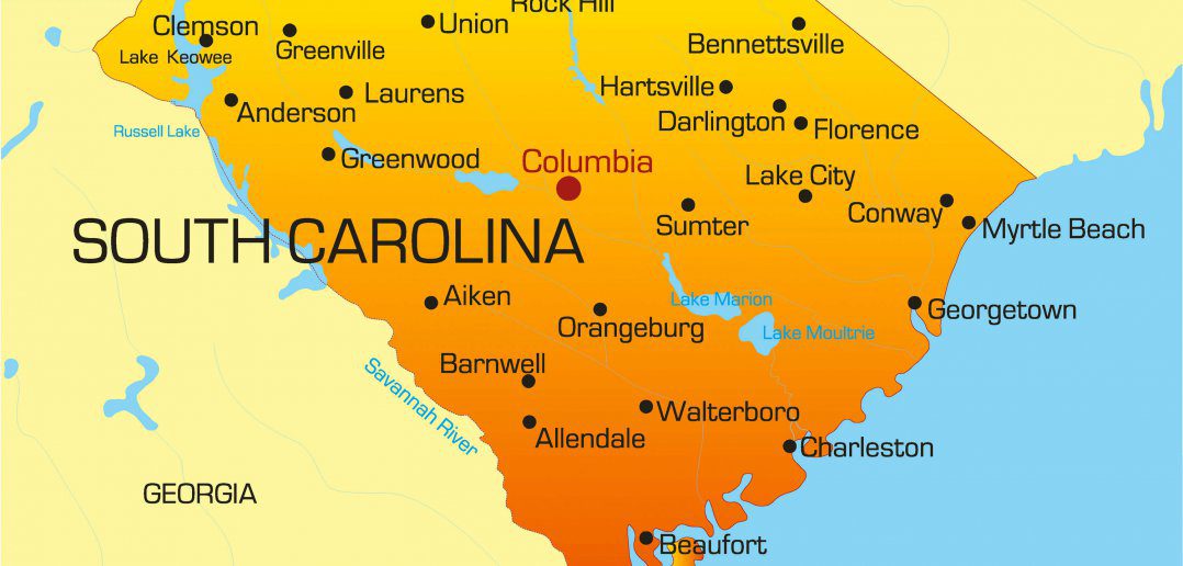Color Map of South Carolina