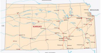 Kansas State Map United States