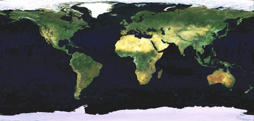 whole world satellite map