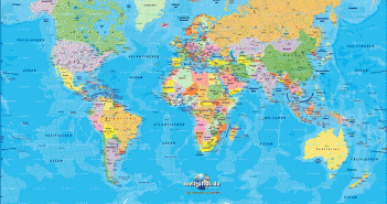 World Political Map German