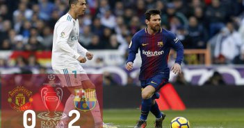 2009 UEFA CL Final Rome Italy Final Messi vs Ronaldo