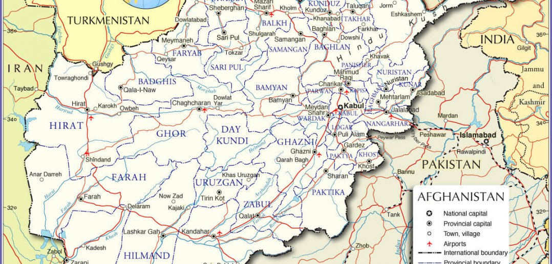 afghanistan provinces map