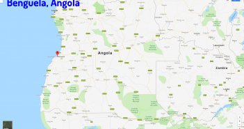 Benguela Map Angola
