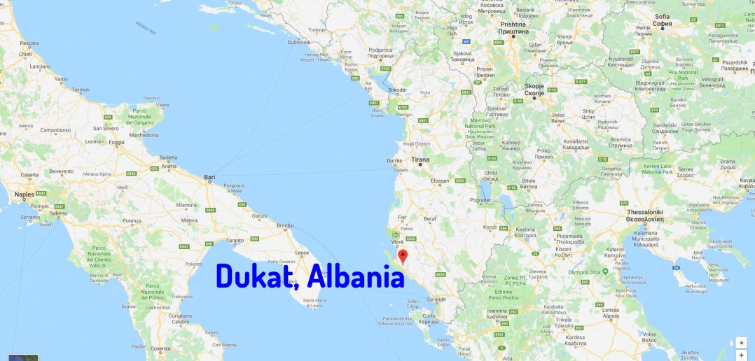 Dukat map Albania
