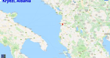Kryezi map Albania