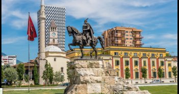 Tirana city center Albania